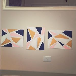 3 piece beautiful wall art